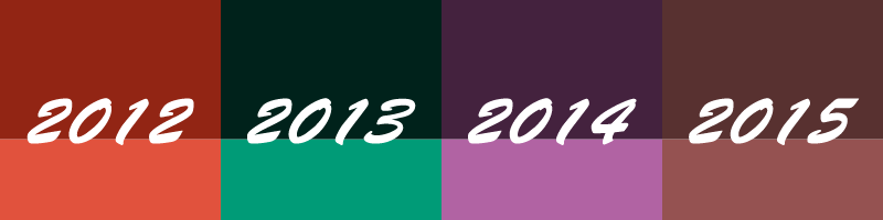 Bonne année avec la couleur 2015 : Marsala